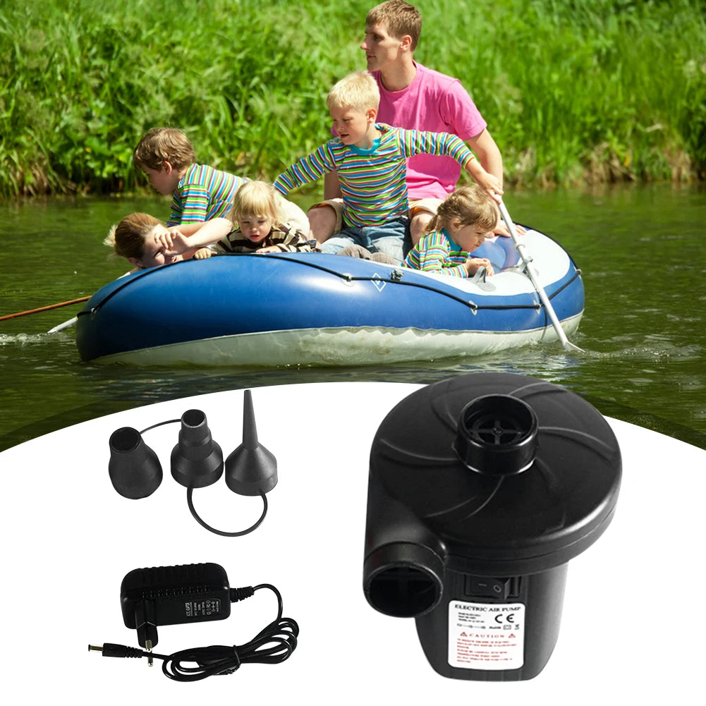 2 In 1 Air Filling Inflator 220V Air Extraction Pump with Nozzles Household Lightweight Multipurpose for Mattress Swimming Pool