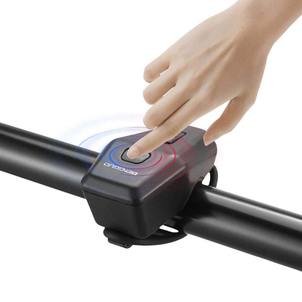 Electric Bike Bell with Anti-Theft Alarm Motorcycle Electric Horn Waterproof Electronic Bicycle Horn Bike Accessories