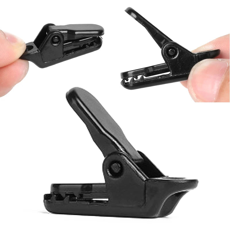 10Pcs/Lot Travel Outdoor Camping Plastic Double Hole Tent Rope Adjustable Buckle Curtain Alligator Clip Purse Tent Accessories