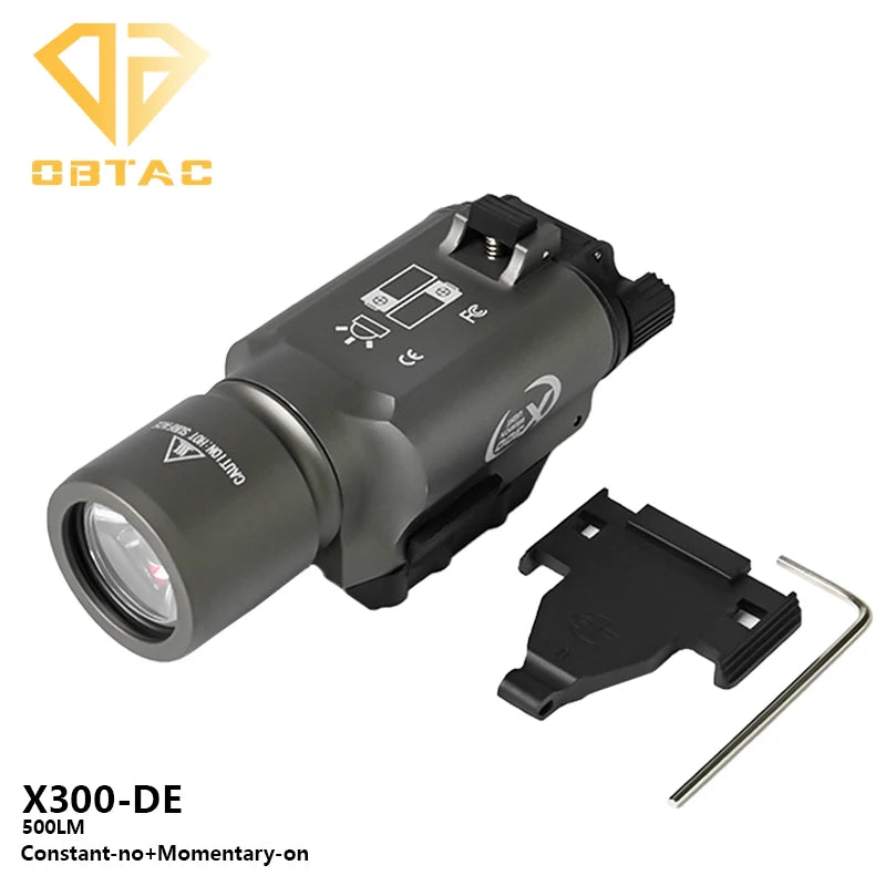 Tactical SF M300C M600C Metal Flashlight Strobe Scout Light X300 X300U Ultra Airsoft Hunting Weapon Scout Light Fit 20mm Rail