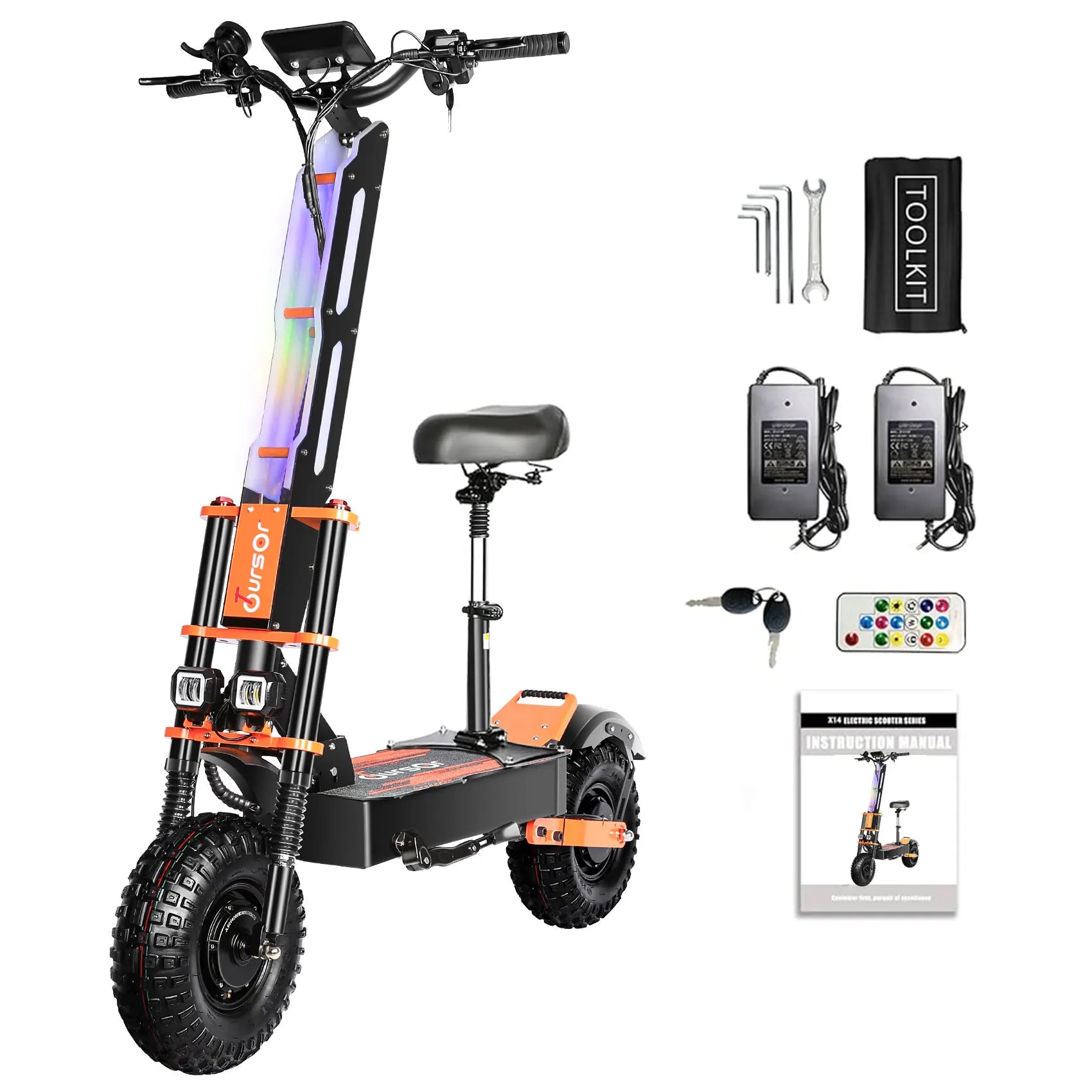 2025 Upgraded Escooter X8P 8000W 60V 38.4AH 13/14 inch Dual Motor Adult Off-road Electric Scooter Speed 100KM/H Mileage 120KM
