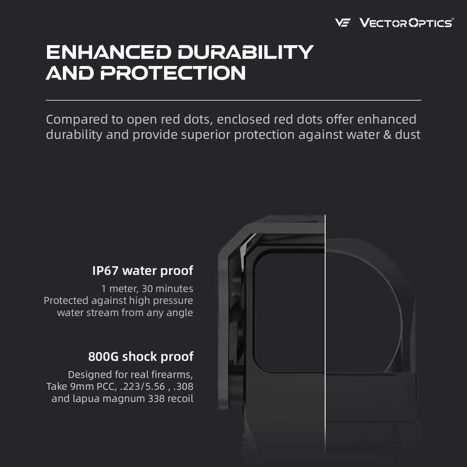 Vector Optics Frenzy 1x31x26 Red Dot Sight | 50K Hours Battery & Motion Sensor | 3 MOA & IP67 Waterproof | Lifetime Warranty