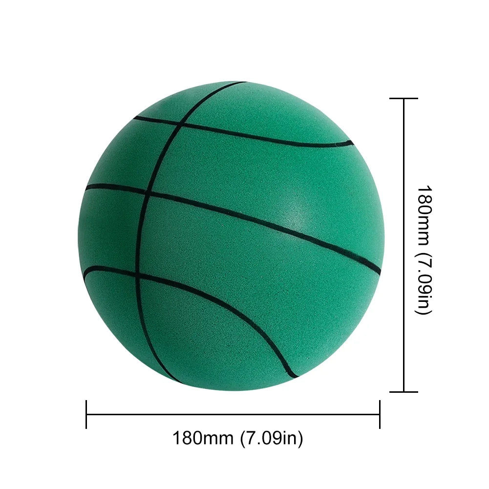 18/21/24CM Kids Bouncing Mute Basketball Squeezable Mute Bouncing Basketball Indoor Silent Ball Foam Basketball Bounce Football