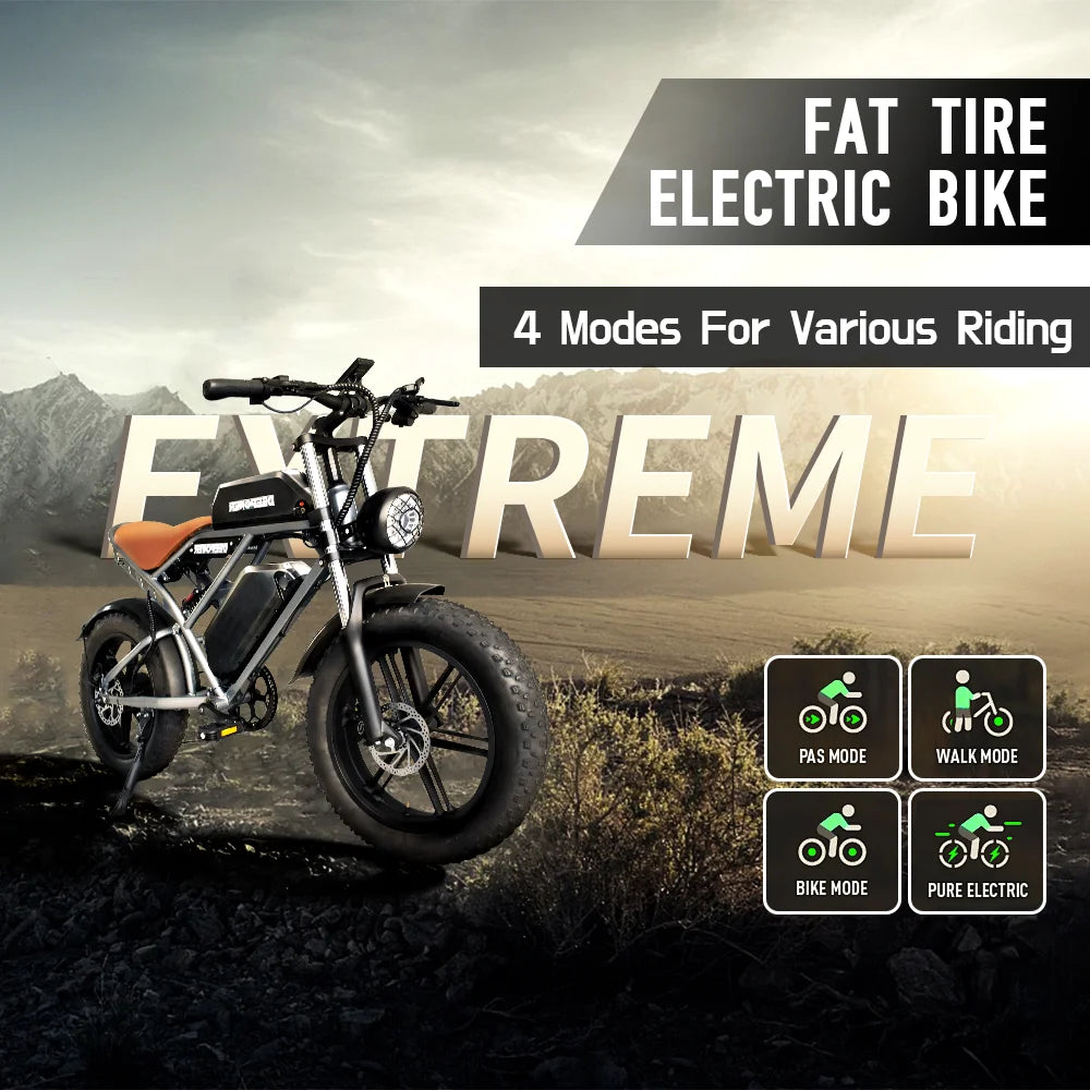 DEEPOWER QS7 Max Electric Bicycle 2000W Brushless Motors MTB E-bike 48V 35AH Lithium Battery Speed 50Km/h Adult Off Road Ebike