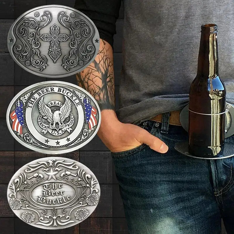 Portable Beer Holder Belt Buckle Hands-Free Beer Belt Tray Buckle Cup Holder Webbing Detach Buckle Picnic BBQ Beer Belt Holder
