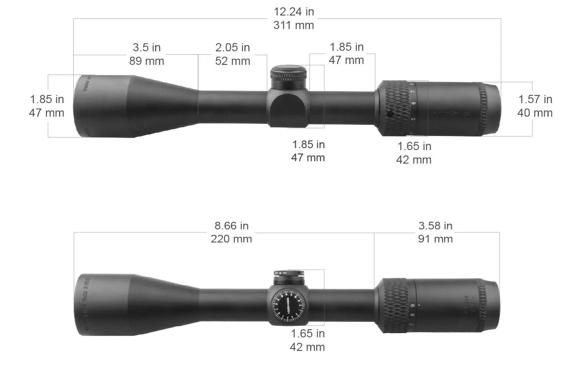 Vector Optics Matiz 1 inch SFP Riflescope 3x Zoom Factor With Edge-to-Edge Image&Wide Filed of View Fit Varmint Hunting Airgun