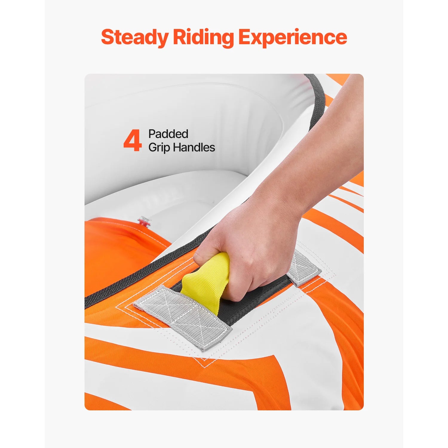 SucceBuy Towable Tubes for Boating 2Person Inflatable Boat Tubes 340lbs Water Sport Tubes for Boat to Pull-with 840D Full Nylon