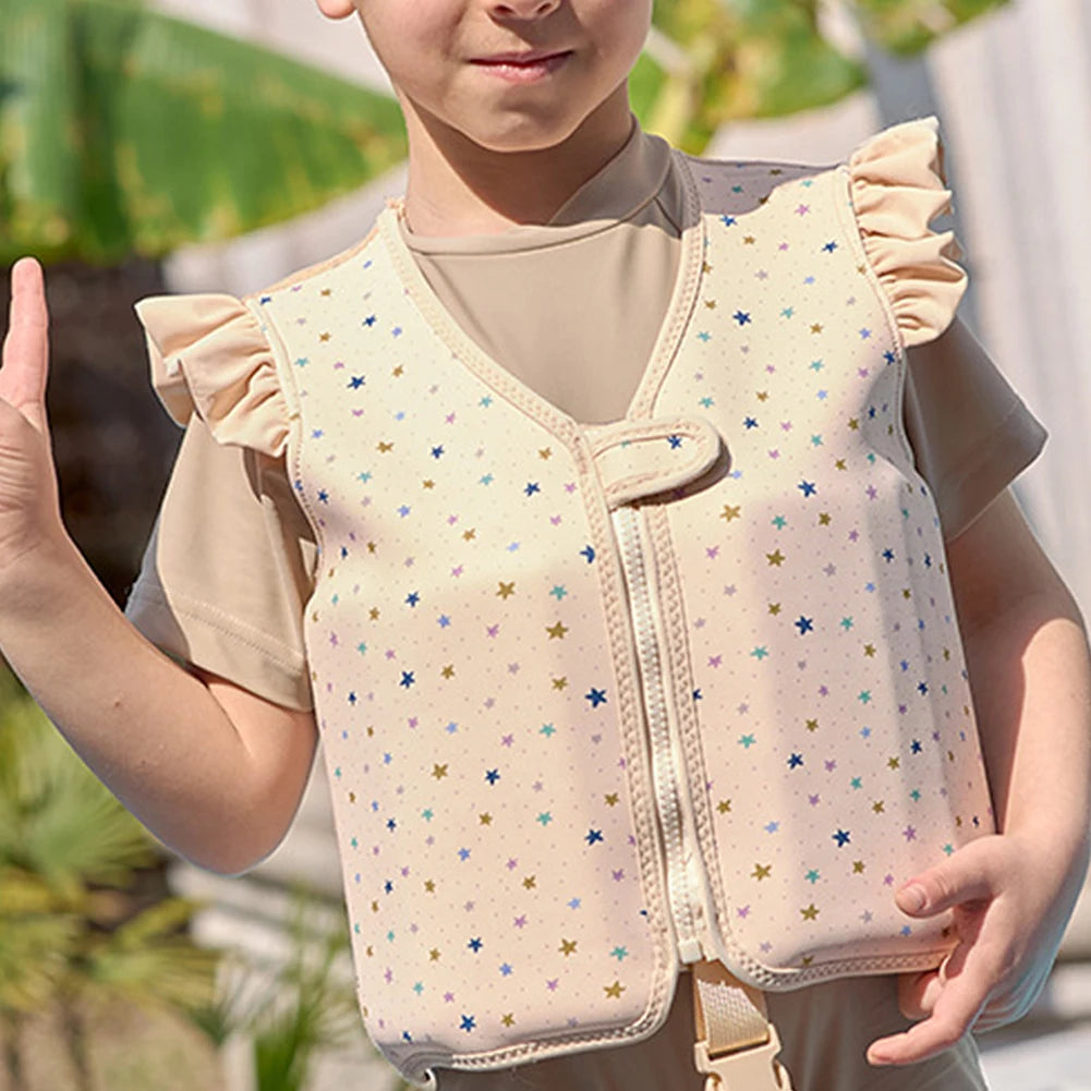 Kids Life Vest Toddlers Swim Vest Cartoon Swimsuit Children Swimming Aid Buoyancy Floatation Jackets Swimming Pool Accessories