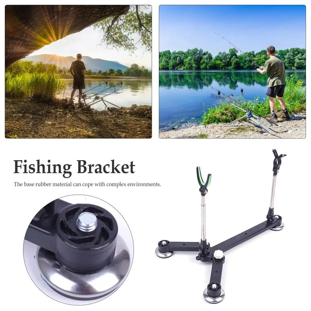 Adjustable Raft Fishing Bracket Durable Adjustable Rod Floor Stand Holder Boat Fishing Rod Storage Rack