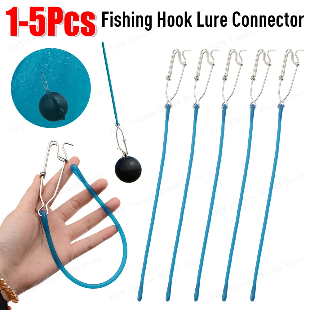 1-5pcs 28cm Fishing Trolling Pin Buffer Stainless Steel Shock Absorption Downriggers Weight Snubber Connector Sea Fishing Gear P