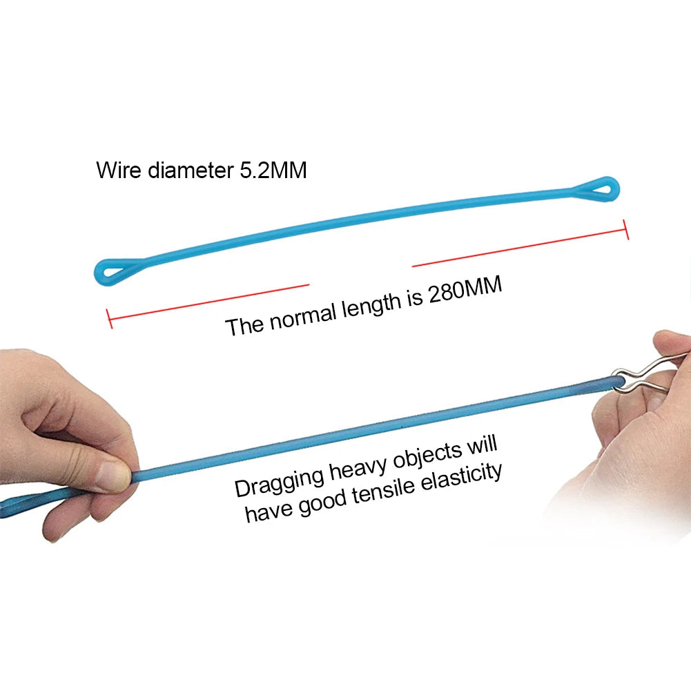 1-5pcs 28cm Fishing Trolling Pin Buffer Stainless Steel Shock Absorption Downriggers Weight Snubber Connector Sea Fishing Gear P