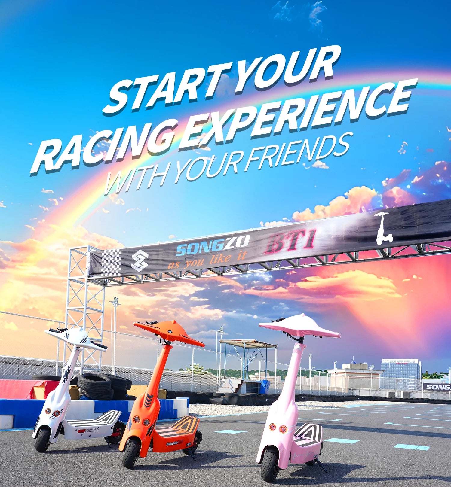 SONGZO BT1 adult electric scooter, 1400W*2 motor,60v 30Ah,folding E-scooter,11 inch tire E-Mountain Scooter