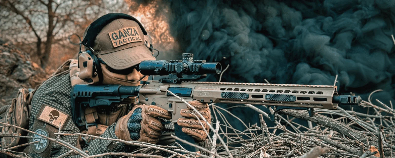 Vector Optics Mustang 1-4x30 SFP Riflescope LPVO Optics With Turret Lock Red&Green&Blue Illumination Reticle Fit AR15 5.56 .223