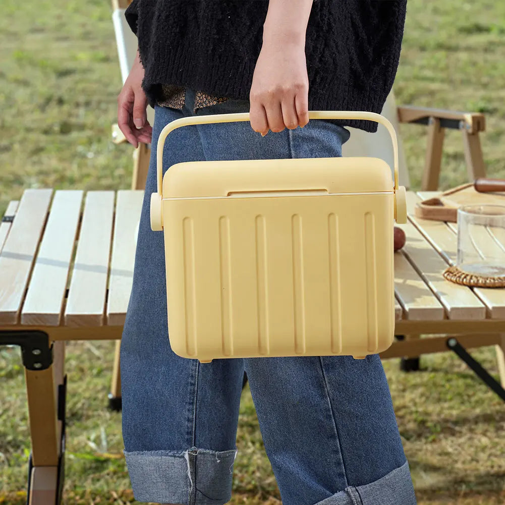 5/6L Portable Outdoor Incubator Large Capacity Food Storage Box Cooler Ice Bottle Cooler Mini Fridge Camping Refrigerator