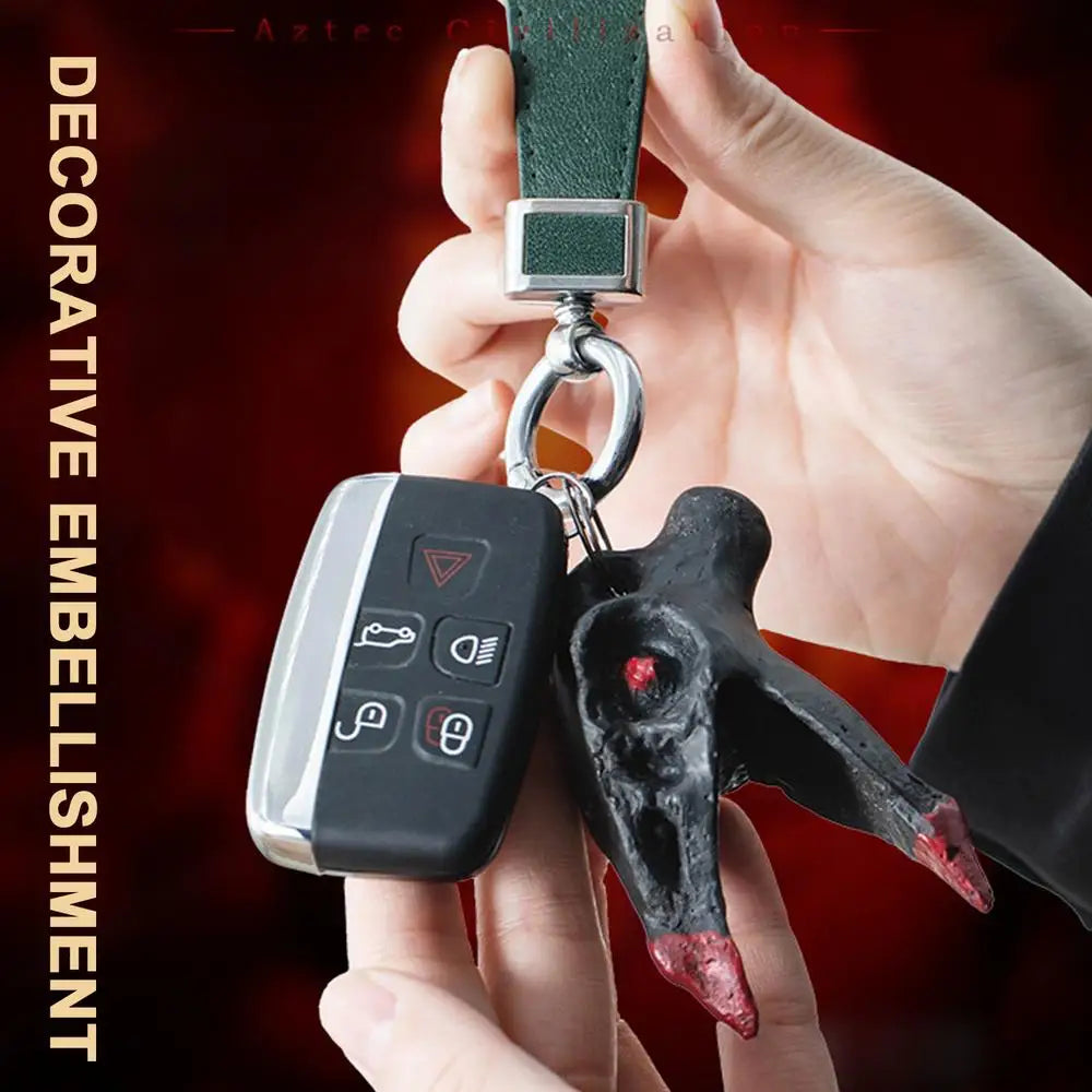 Aztec Outpost Whistles Unique Scary Prank Death Whistle Bone-Chilling Sounding Skull Shape Whistle Loud Ornament