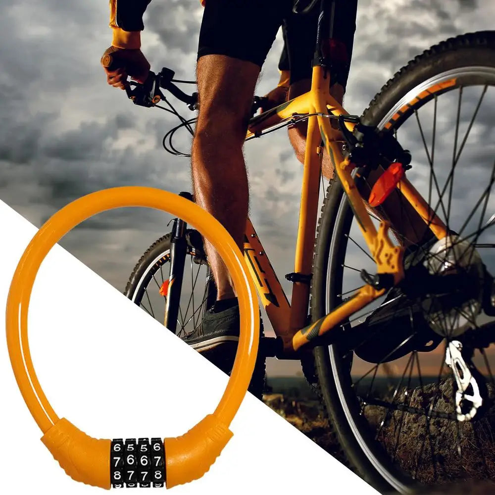 Anti-Theft Bicycle Combination Lock Combination Bikes Lock 4 Digit Heavy Duty Keyless Bicycles Lock For Electric Scooter Bikes