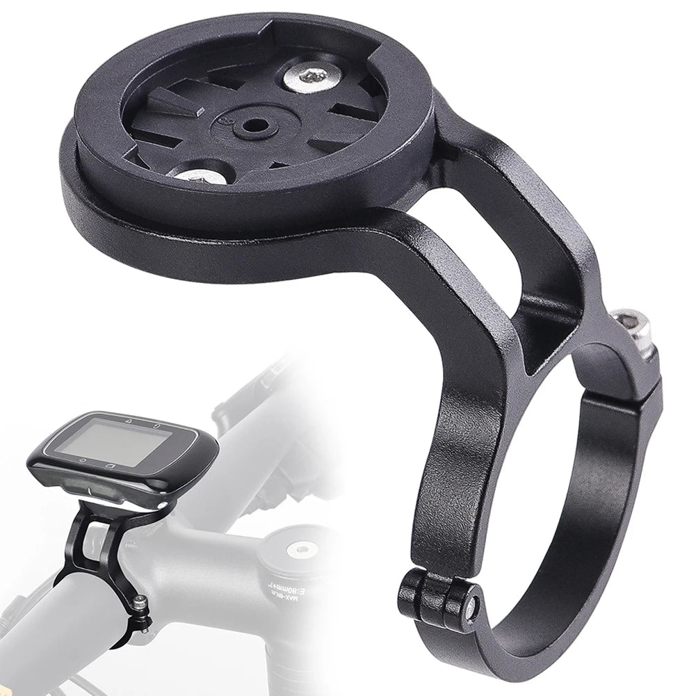Lightweight Aluminum Bicycle Computer Mount for Handlebar Compatible with Garmin Wahoo Bryton XOSS