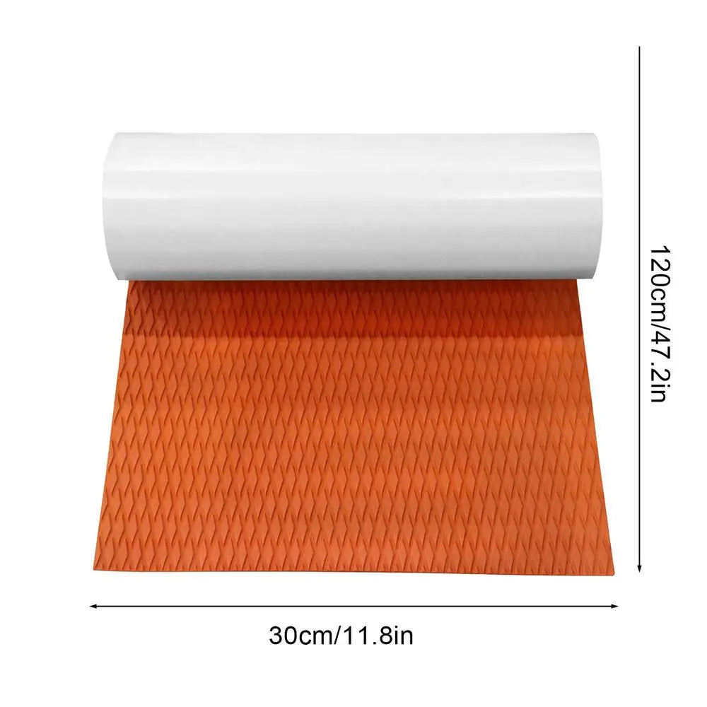 Surf Traction Pad Deck Grip Mat EVA Foam Boat Deck Mat Self-Adhesive Trimmable Sheet Anti Skid Watercraft Water Sport Flooring
