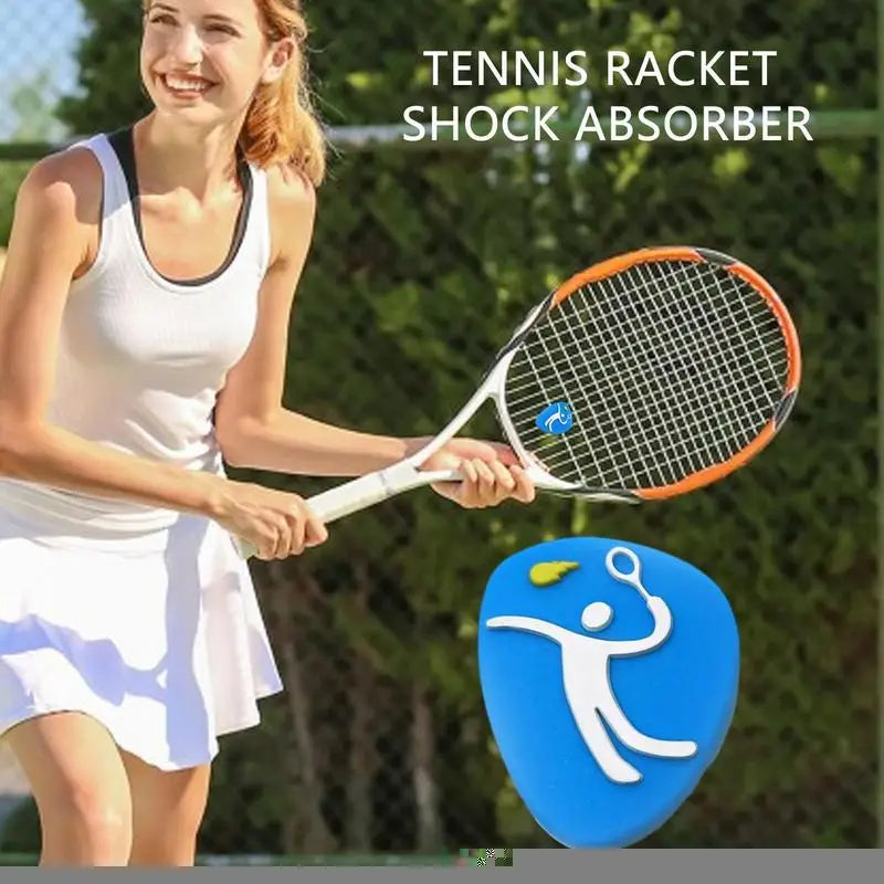 Tennis Racket Shock Absorbers Vibration Dampeners Durable Anti-vibration Silicone Cartoon Strawberry Tennis Accessories