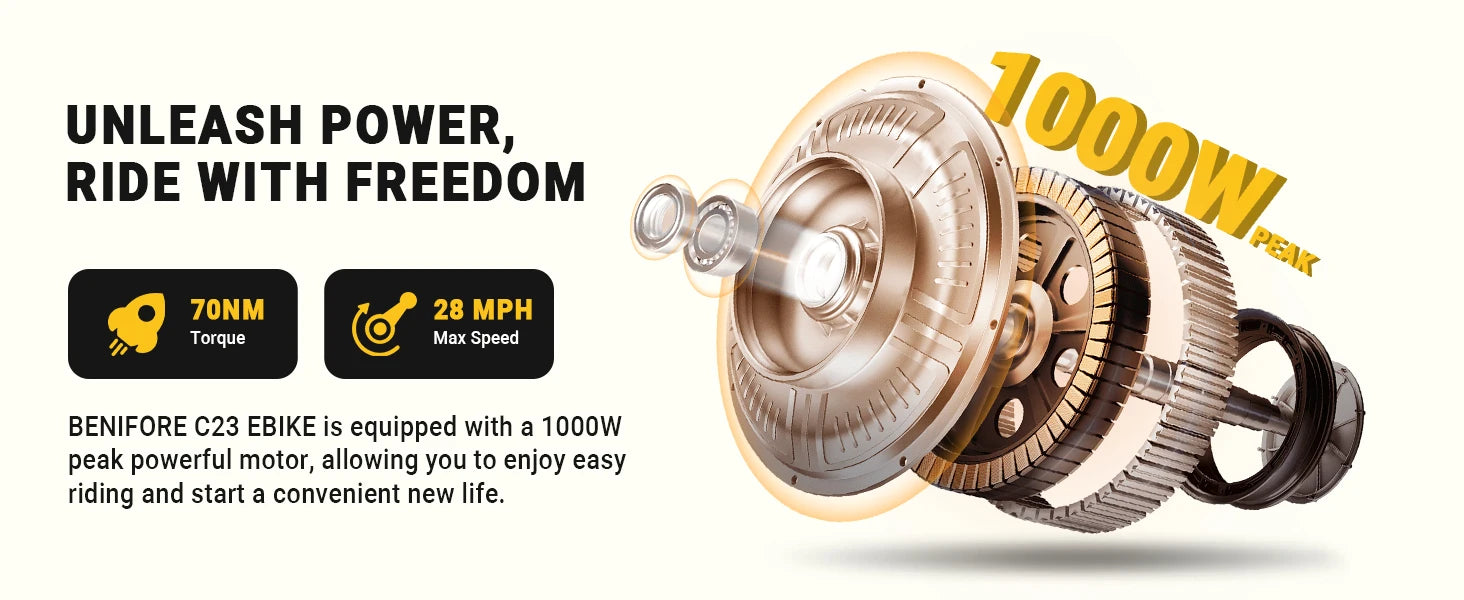 City E-Bike 750W Motor 48V15AH Battery with Seat Back + Footrest Electric Bike 26*3.0-inch Fat Tire NFC Unlock Electric Bicycle