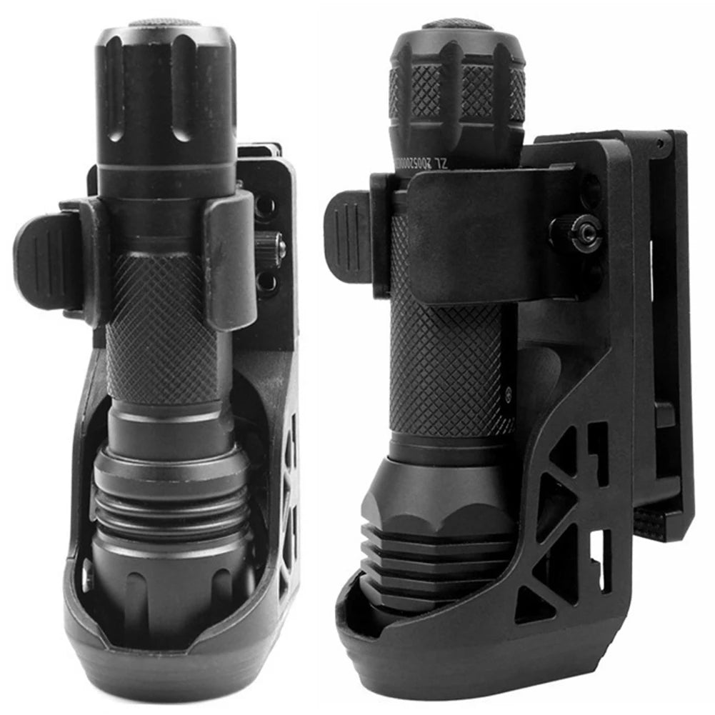 Flashlight Holster with Lever Side Lock System Flashlight Holder for Belt Torch Holster for 2.5-3cm Diameter Flashlight