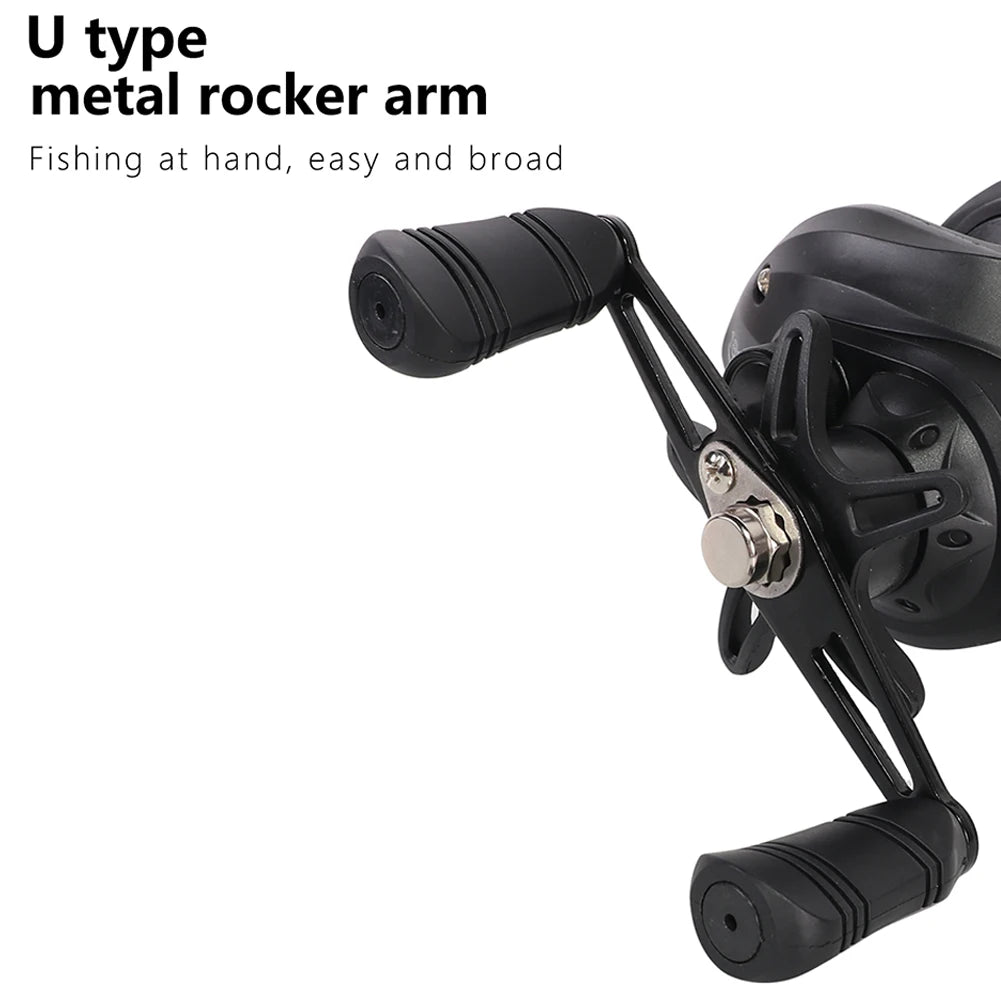 High Performance Baitcasting Reel 72 to 1 Gear Ratio 10kg Drag 18 Plus 1BB Ideal for Beginners Fishing Accessories