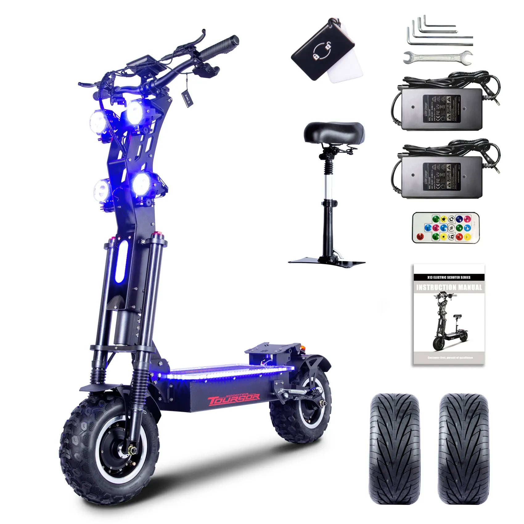 Upgraded Al-Alloy NFC Electric Scooter Smart Control 72V 50A 10000W 14 Inch Off-road/City Tyre Speed 120KM/H elektro scooter