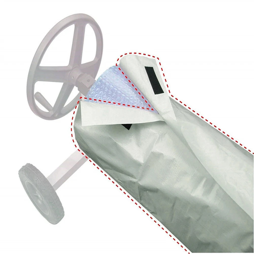 Swimming Pool Cover Solar Blanket Reel Protective Cover Waterproof Sun-screen Cover UV Protective Solar Roller Sun-screen Cover