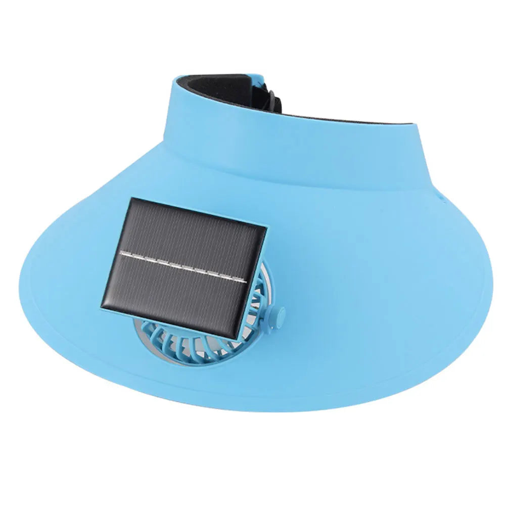 Sun Visor Hat with Fan Three Temp Settings Summer Sun Hats Breathable Cooling Fan Hat for Sun Protection and Outdoor