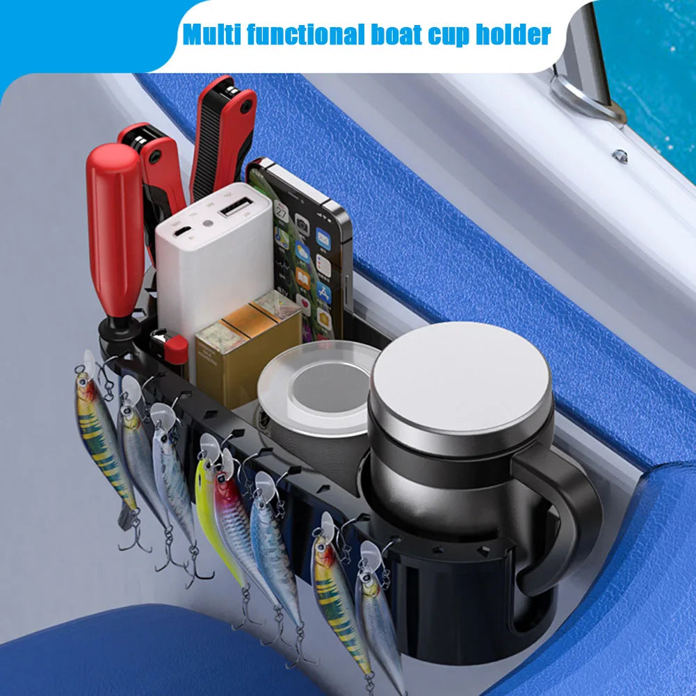 Boat Caddy Organizer Marine Storage Caddy Box Boat Water Bottle Holder Boat Fishing Caddy Cabin for Boat Kayak Pontoon