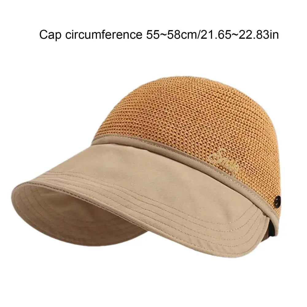 Sun Visor Hats For Women Sun Straw Hat With UV Protection Wide Brim Enlarged Rounded Edge For Women Girlfriend