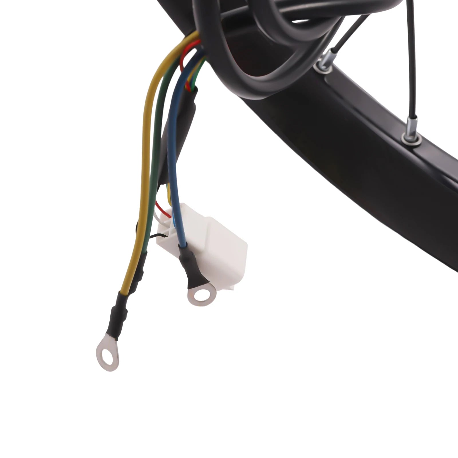 72V 2000W Rear Wheel Electric Bicycle Motor Kit Hub Motor Wheel E-Bike Conversion Kit w/ LCD Display 7 Speeds for 26-inch Bike