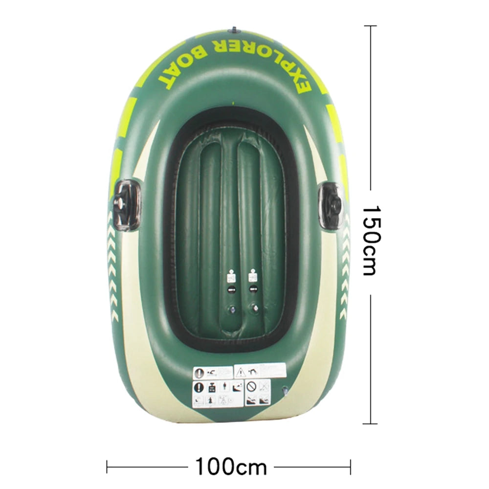 Inflatable Boat Kayak Canoe Fishing Boat With Double Valve For Parent-Child Interaction Family Swimming Pool Activities