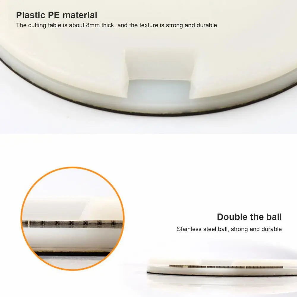 Rubber Cutting Table For Racket Stainless Steel Rubber Table Tennis Cutting Board Racket 360 Degree Rotatable cutting table