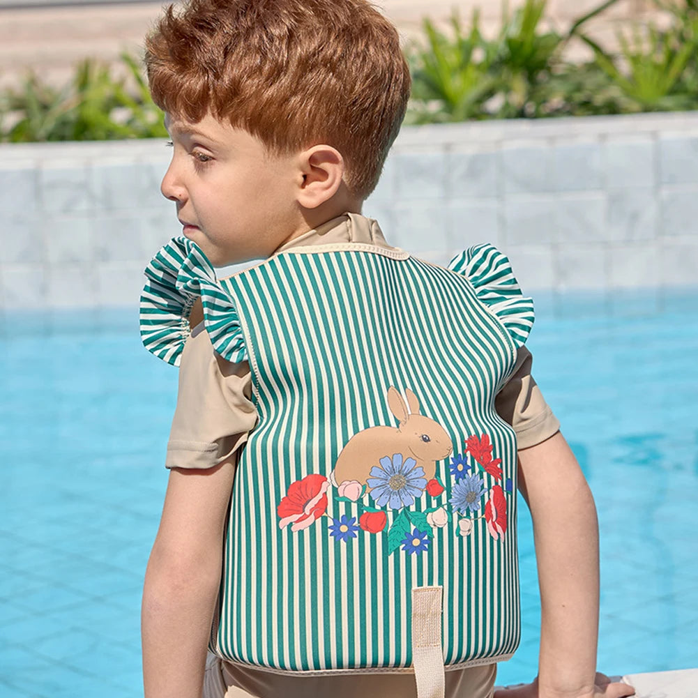 Kids Life Vest Toddlers Swim Vest Cartoon Swimsuit Children Swimming Aid Buoyancy Floatation Jackets Swimming Pool Accessories