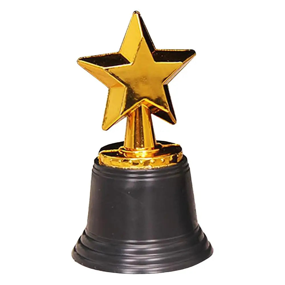 Star Gold Award Trophies Recognition Award Golden Trophies Prize for Kids Party Favors Props Rewards Winning Prizes