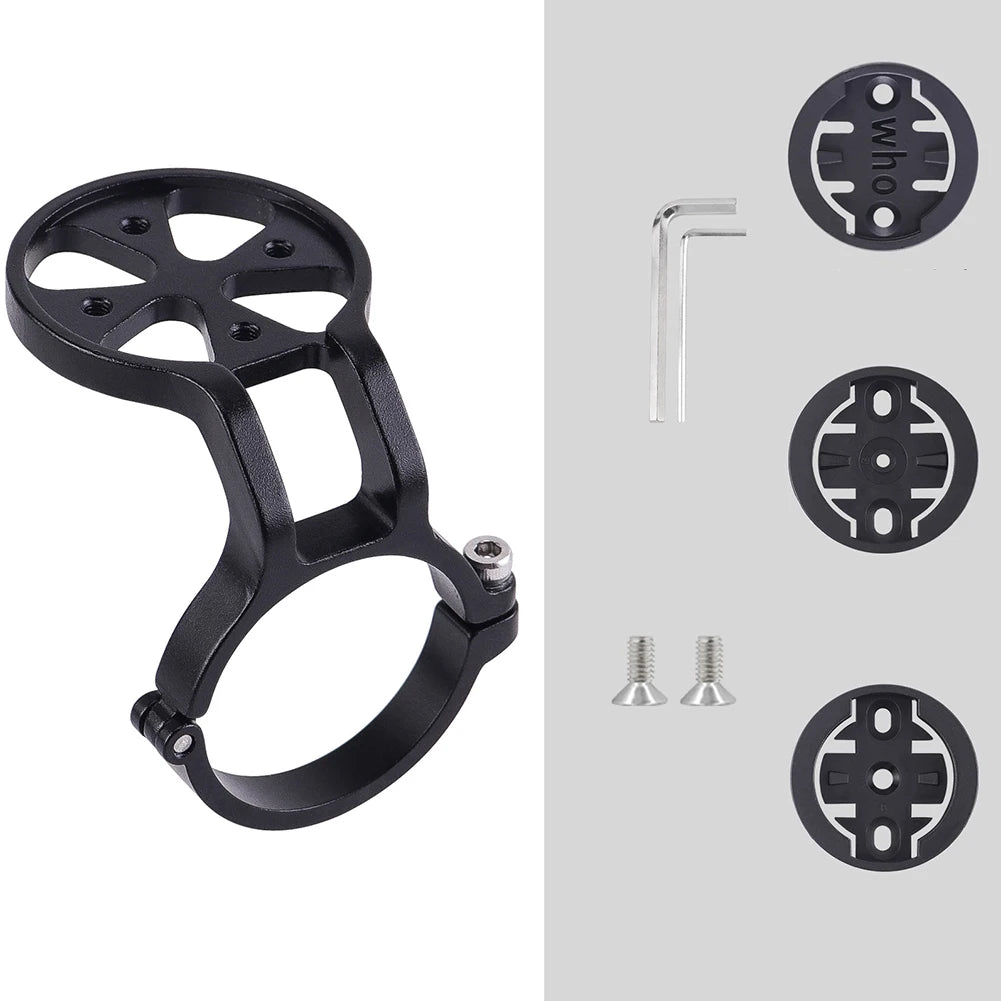 Lightweight Aluminum Bicycle Computer Mount for Handlebar Compatible with Garmin Wahoo Bryton XOSS