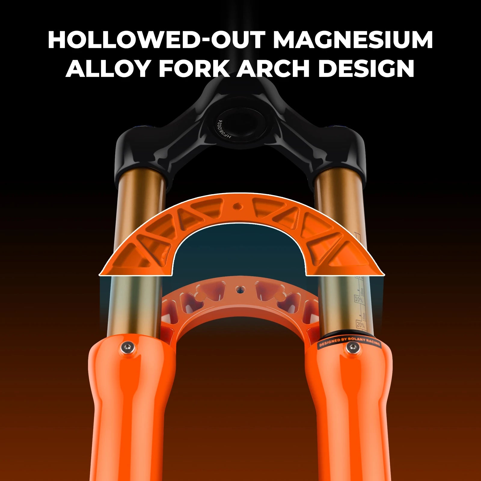 BOLANY Bike Air Fork 27.5/29inch 120mm Travel Oil Air Suspension Lightweight Magnesium Alloy Quick Release Bicycle Fork