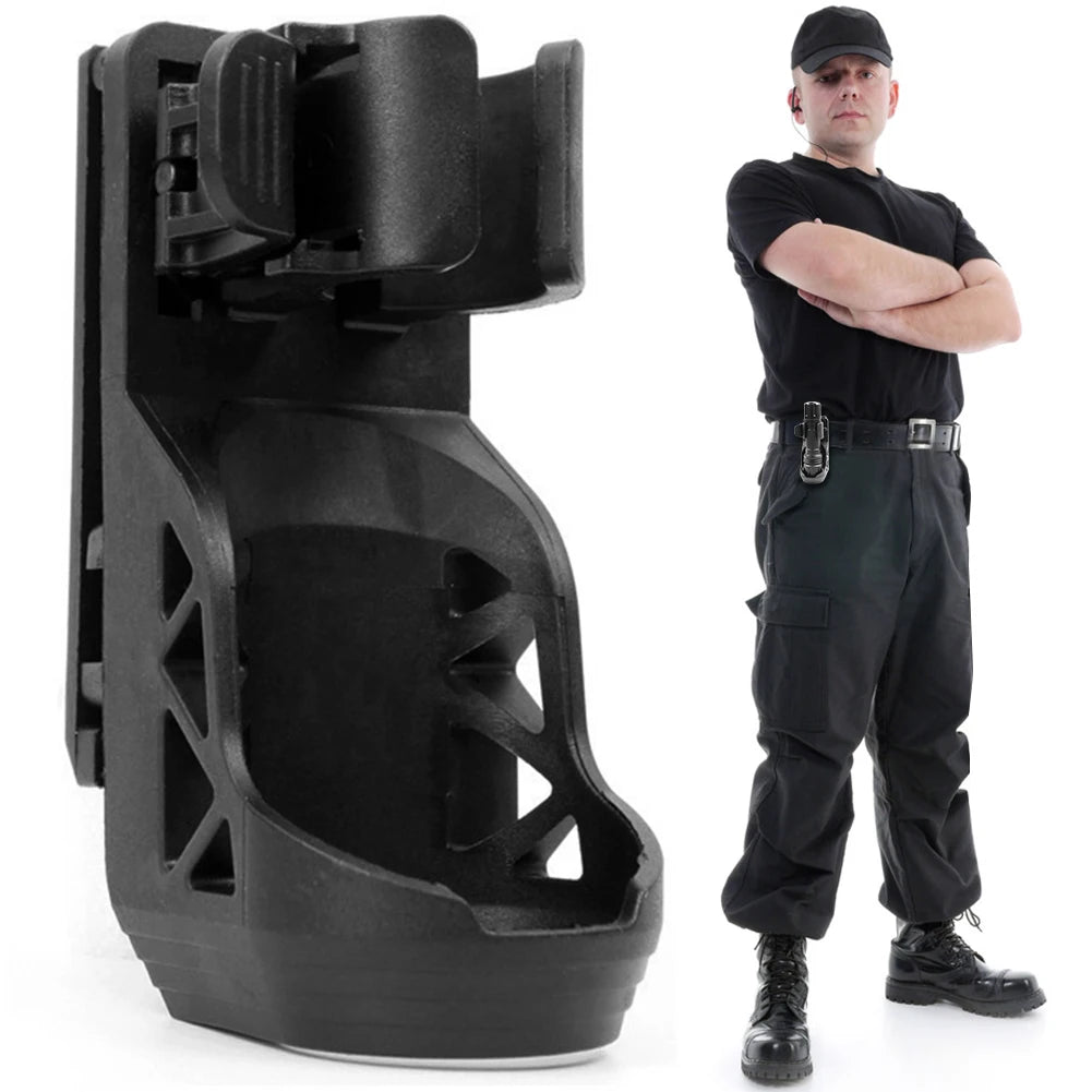 Flashlight Holster with Lever Side Lock System Flashlight Holder for Belt Torch Holster for 2.5-3cm Diameter Flashlight
