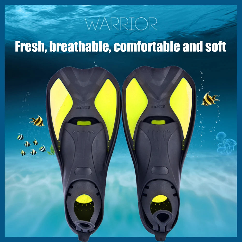 Comfort Swimming Fins Unisex Flexible Submersible Foot Anti-Slip Professional Scuba Diving Fins for Adult Kids Diving Equipment
