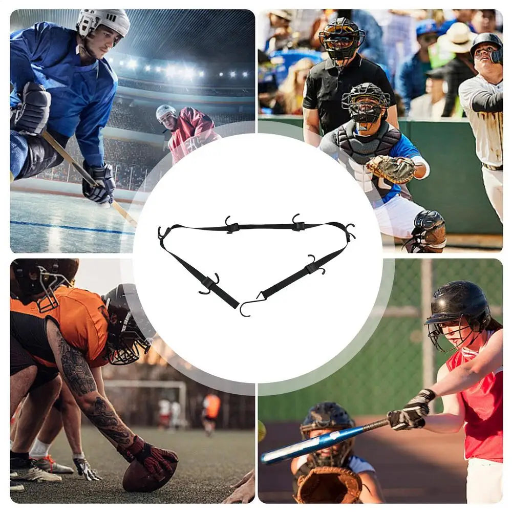 Hockey Gear Drying Rack Storage Rack Hockey Gear Hanger Portable Hockey Equipment Strap With 12 Hooks Sports Gear Organizer For