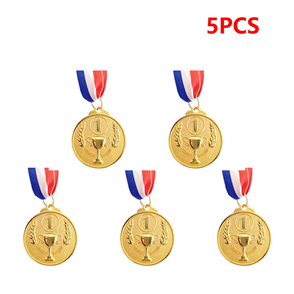 Gold Silver Bronze Medal Gold Silver Bronze Prizes Award Soccer Football Medals for Championship Cheerleading Sports Competition