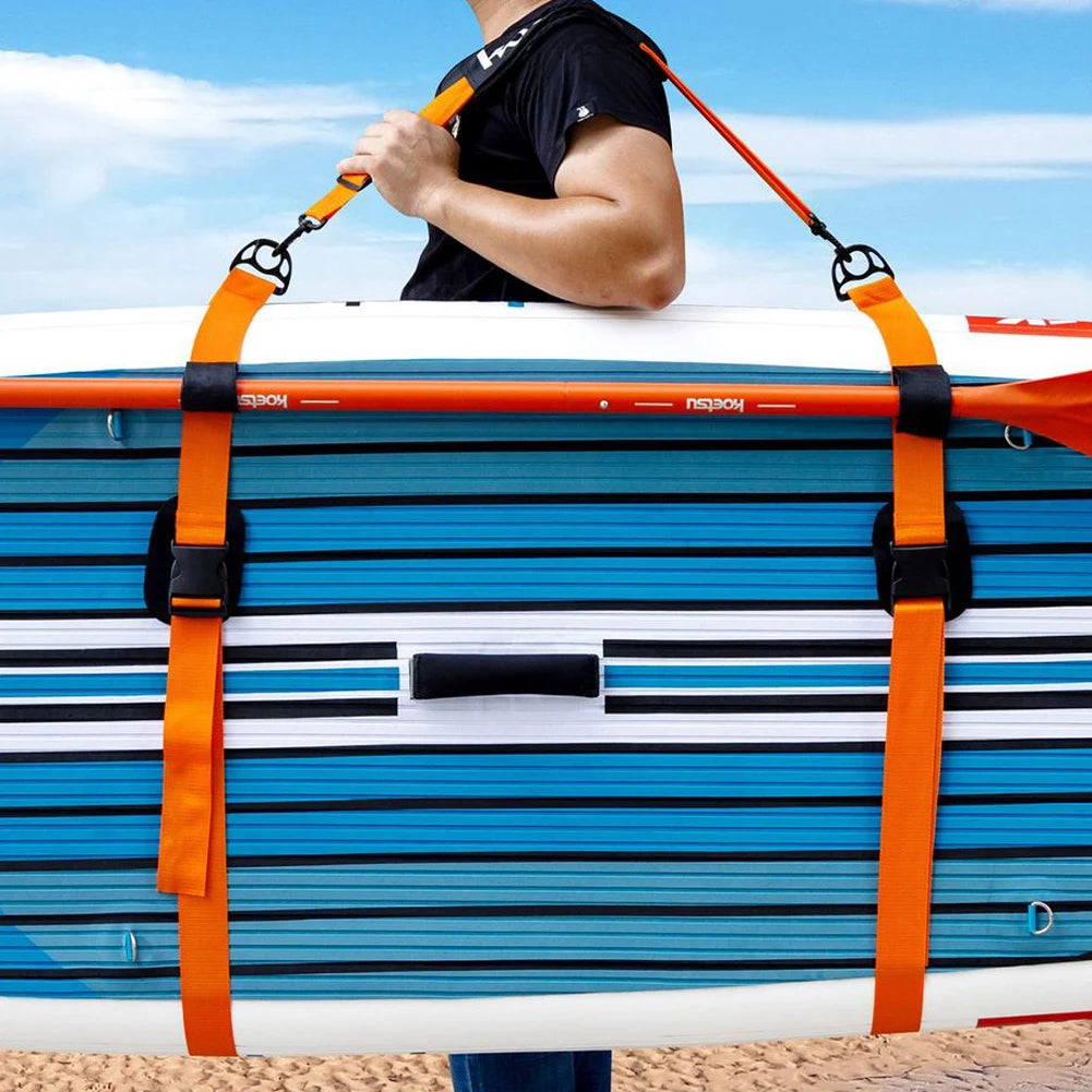 Adjustable Surfing Surfboard Strap Shoulder Carry Sling Stand Up Paddleboard Strap Sups Board Carrier for Surfboards Longboards