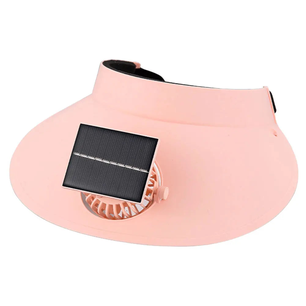 Sun Visor Hat with Fan Three Temp Settings Summer Sun Hats Breathable Cooling Fan Hat for Sun Protection and Outdoor