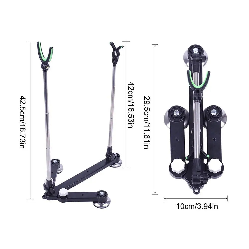 Adjustable Raft Fishing Bracket Durable Adjustable Rod Floor Stand Holder Boat Fishing Rod Storage Rack