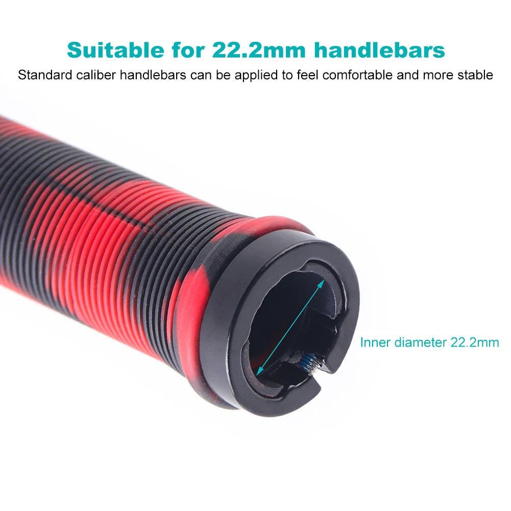 Bicycle Handle Bar Grips Shock Absorbing MTB Mountain Bike Handlebar Cover TPR Cycling Grips for 22.2mm Handlebar