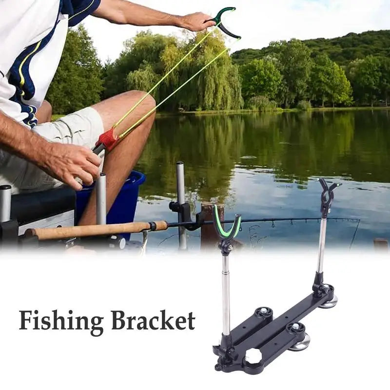 Adjustable Raft Fishing Bracket Durable Adjustable Rod Floor Stand Holder Boat Fishing Rod Storage Rack