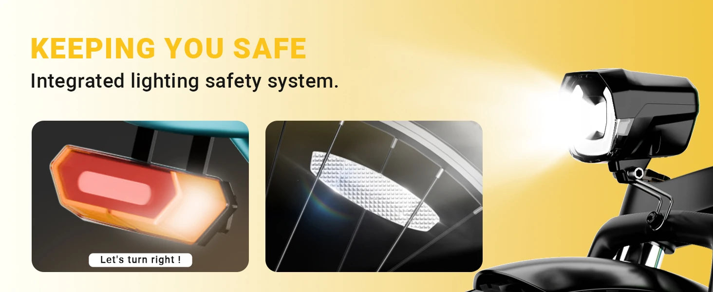 City E-Bike 750W Motor 48V15AH Battery with Seat Back + Footrest Electric Bike 26*3.0-inch Fat Tire NFC Unlock Electric Bicycle