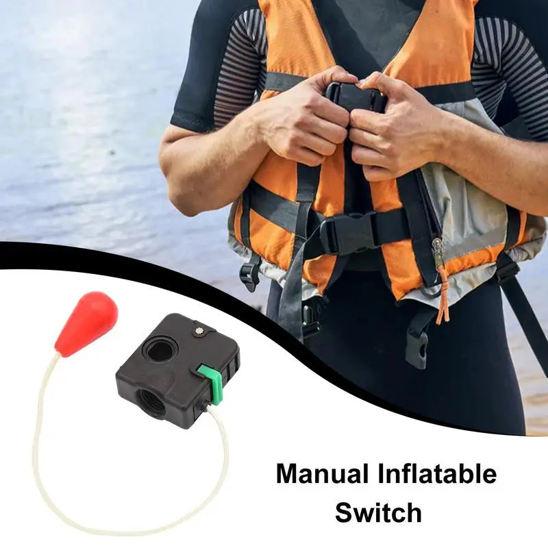 Inflatable Life Vest Automatic Inflator Device Life Jacket Inflation Supplies Inflatable Life Jacket Pump Safety Inflator Gadget