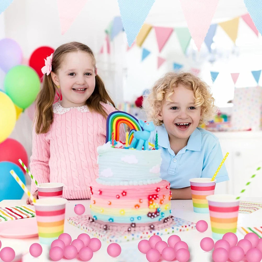 50/100Pcs Colorful Ping Pong Balls 40MM Entertainment Table Tennis Balls for Game Frosted Mixed Colors for Carnival Pool Game